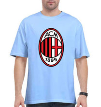 Load image into Gallery viewer, A.C. Milan Oversized T-Shirt for Men-Baby Blue-Ektarfa.online
