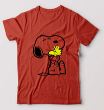 Load image into Gallery viewer, Snoopy T-Shirt for Men-Brick Red-Ektarfa.online
