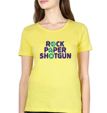 Load image into Gallery viewer, Rock Paper Shotgun T-Shirt for Women-XS(32 Inches)-Yellow-Ektarfa.online
