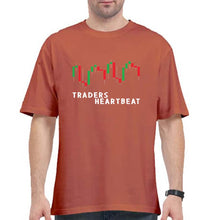 Load image into Gallery viewer, Trader Share Market Oversized T-Shirt for Men-Coral-Ektarfa.online
