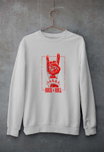 Load image into Gallery viewer, Rock &amp; Roll Unisex Sweatshirt for Men/Women-S(40 Inches)-Grey Melange-Ektarfa.online
