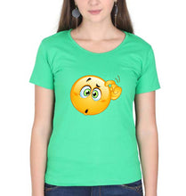 Load image into Gallery viewer, Emoji T-Shirt for Women-flag green-Ektarfa.online
