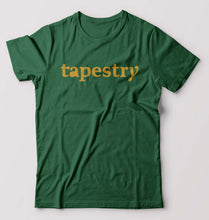 Load image into Gallery viewer, Tapestry T-Shirt for Men-S(38 Inches)-Bottle Green-Ektarfa.online
