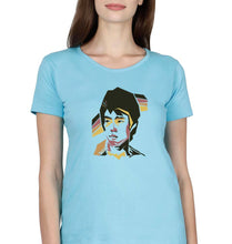 Load image into Gallery viewer, Bruce Lee T-Shirt for Women-XS(32 Inches)-SkyBlue-Ektarfa.online
