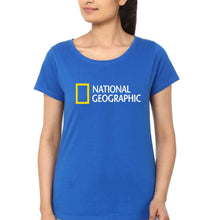 Load image into Gallery viewer, National Geographic T-Shirt for Women-XS(32 Inches)-Royal Blue-Ektarfa.online
