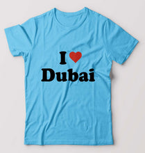 Load image into Gallery viewer, I Love Dubai T-Shirt for Men-Light Blue-Ektarfa.online
