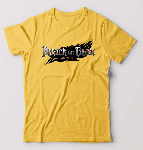 Attack on Titan T-Shirt for Men-Golden Yellow-Ektarfa.online
