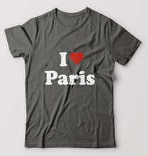 Load image into Gallery viewer, I Love Paris T-Shirt for Men-Charcoal-Ektarfa.online
