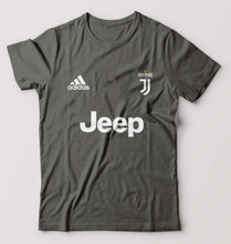 Load image into Gallery viewer, Juventus F.C. 2021-22 T-Shirt for Men-S(38 Inches)-Charcoal-Ektarfa.online

