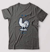 Load image into Gallery viewer, France Football T-Shirt for Men-Charcoal-Ektarfa.online
