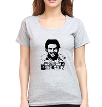 Load image into Gallery viewer, Pablo Escobar T-Shirt for Women-XS(32 Inches)-Grey Melange-Ektarfa.online
