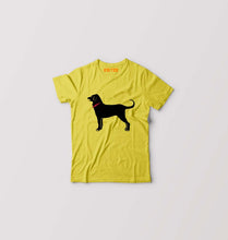 Load image into Gallery viewer, Black Dog Kids T-Shirt for Boy/Girl-Yellow-Ektarfa.online
