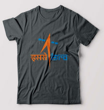 Load image into Gallery viewer, Isro T-Shirt for Men-S(38 Inches)-Steel grey-Ektarfa.online
