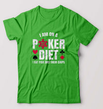 Load image into Gallery viewer, Poker T-Shirt for Men-S(38 Inches)-flag green-Ektarfa.online
