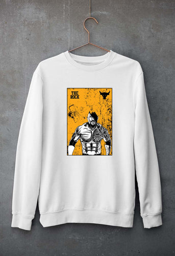 The Rock Unisex Sweatshirt for Men/Women-White-Ektarfa.online