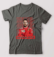 Load image into Gallery viewer, Sebastian Vettel F1 T-Shirt for Men-Charcoal-Ektarfa.online
