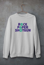 Load image into Gallery viewer, Rock Paper Shotgun Unisex Sweatshirt for Men/Women-Grey Malenge-Ektarfa.online
