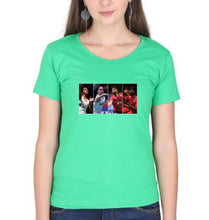 Load image into Gallery viewer, Badminton Players T-Shirt for Women-Flag Green-Ektarfa.online
