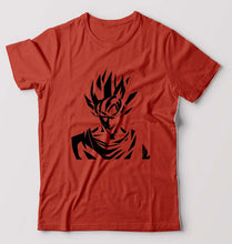 Load image into Gallery viewer, Anime Goku T-Shirt for Men-S(38 Inches)-Brick Red-Ektarfa.online
