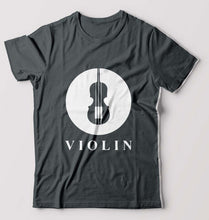 Load image into Gallery viewer, Violin T-Shirt for Men-Steel grey-Ektarfa.online
