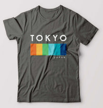 Load image into Gallery viewer, Tokyo Japan T-Shirt for Men-S(38 Inches)-Charcoal-Ektarfa.online
