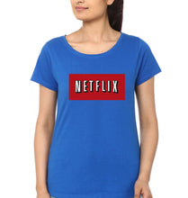 Load image into Gallery viewer, Netflix T-Shirt for Women-Royal Blue-Ektarfa.online
