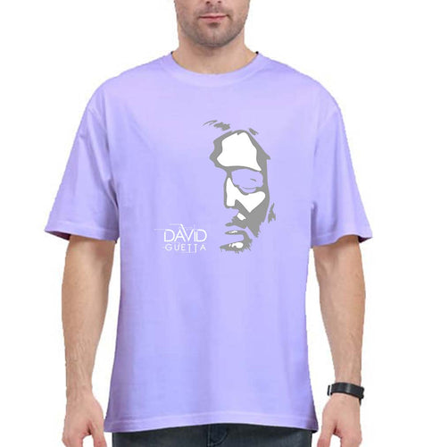 David Guetta Oversized T-Shirt for Men-Lavender-Ektarfa.online