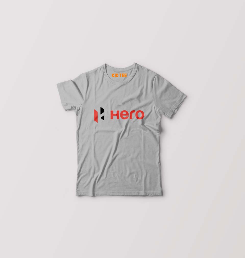 Hero MotoCorp Kids T-Shirt for Boy/Girl-Grey-Ektarfa.online