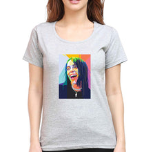 Load image into Gallery viewer, Billie Eilish T-Shirt for Women-XS(32 Inches)-Grey Melange-Ektarfa.online
