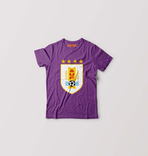 Load image into Gallery viewer, Uruguay Football Kids T-Shirt for Boy/Girl-0-1 Year(20 Inches)-Purple-Ektarfa.online
