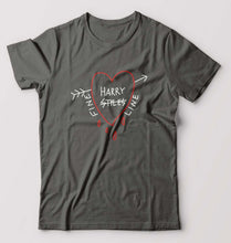 Load image into Gallery viewer, Harry Styles T-Shirt for Men-S(38 Inches)-Charcoal-Ektarfa.online
