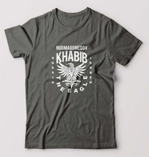 Load image into Gallery viewer, Khabib The Eagle Nurmagomedov T-Shirt for Men-S(38 Inches)-Charcoal-Ektarfa.online
