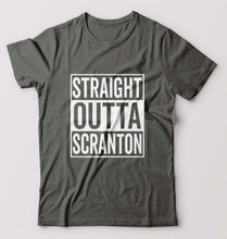 Load image into Gallery viewer, Straight Outta Scranton T-Shirt for Men-S(38 Inches)-Charcoal-Ektarfa.online
