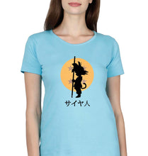 Load image into Gallery viewer, Dragon Ball Goku T-Shirt for Women-XS(32 Inches)-SkyBlue-Ektarfa.online
