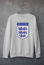 Load image into Gallery viewer, England Football Unisex Sweatshirt for Men/Women-S(40 Inches)-Grey Melange-Ektarfa.online
