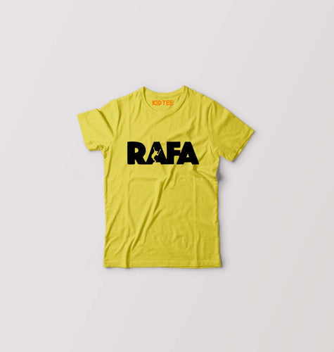 Rafael Nadal (RAFA) Kids T-Shirt for Boy/Girl-Yellow-Ektarfa.online