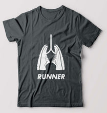 Load image into Gallery viewer, Runner Running T-Shirt for Men-Steel grey-Ektarfa.online
