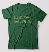 Load image into Gallery viewer, BROWN MUNDE T-Shirt for Men-S(38 Inches)-Bottle Green-Ektarfa.online
