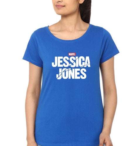 Jessica Jones T-Shirt for Women-Royal Blue-Ektarfa.online