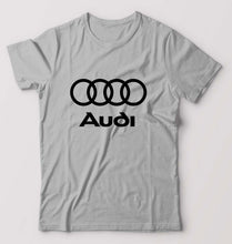 Load image into Gallery viewer, Audi T-Shirt for Men-S(38 Inches)-Grey Melange-Ektarfa.online
