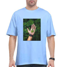 Load image into Gallery viewer, Weed Oversized T-Shirt for Men-Baby Blue-Ektarfa.online
