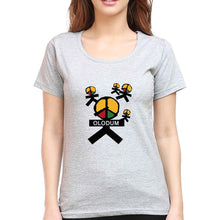 Load image into Gallery viewer, Olodum T-Shirt for Women-XS(32 Inches)-Grey Melange-Ektarfa.online
