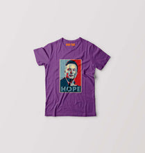 Load image into Gallery viewer, Elon Musk Hope Kids T-Shirt for Boy/Girl-Purple-Ektarfa.online

