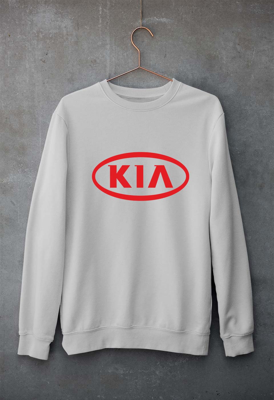 Kia Unisex Sweatshirt for Men/Women-Grey Melange-Ektarfa.online