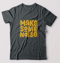 Load image into Gallery viewer, Make Some Noise T-Shirt for Men-S(38 Inches)-Steel grey-Ektarfa.online
