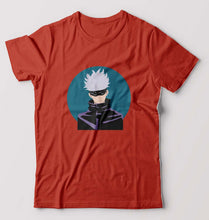 Load image into Gallery viewer, Gojo Satoru Anime T-Shirt for Men-Brick Red-Ektarfa.online
