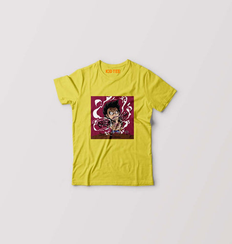 Monkey D. Luffy Kids T-Shirt for Boy/Girl-Mustard Yellow-Ektarfa.online
