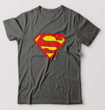 Load image into Gallery viewer, Superman T-Shirt for Men-S(38 Inches)-Charcoal-Ektarfa.online
