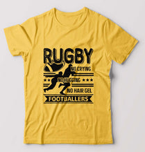 Load image into Gallery viewer, Rugby T-Shirt for Men-Golden Yellow-Ektarfa.online
