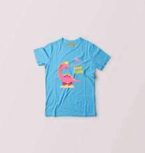Load image into Gallery viewer, Dinosaur Kids T-Shirt for Boy/Girl-0-1 Year(20 Inches)-Light Blue-Ektarfa.online

